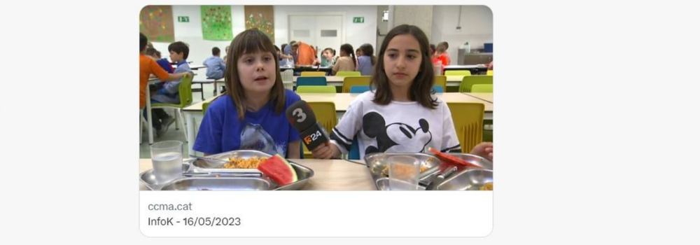 230 escoles ofereixen un menú sense gluten a tots els alumnes del centre durant el Dia Internacional de la Celiaquia